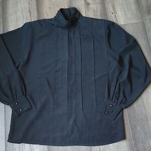 Sandra Ingrish Vintage black blouse Size 6